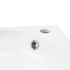 Plan Simple Vasque|GoodHome Plan vasque blanc satin en résine l.60,4 x P.36,2 cm, Maza