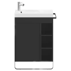 Plan Simple Vasque|GoodHome Plan vasque blanc satin en résine l.60,4 x P.36,2 cm, Maza