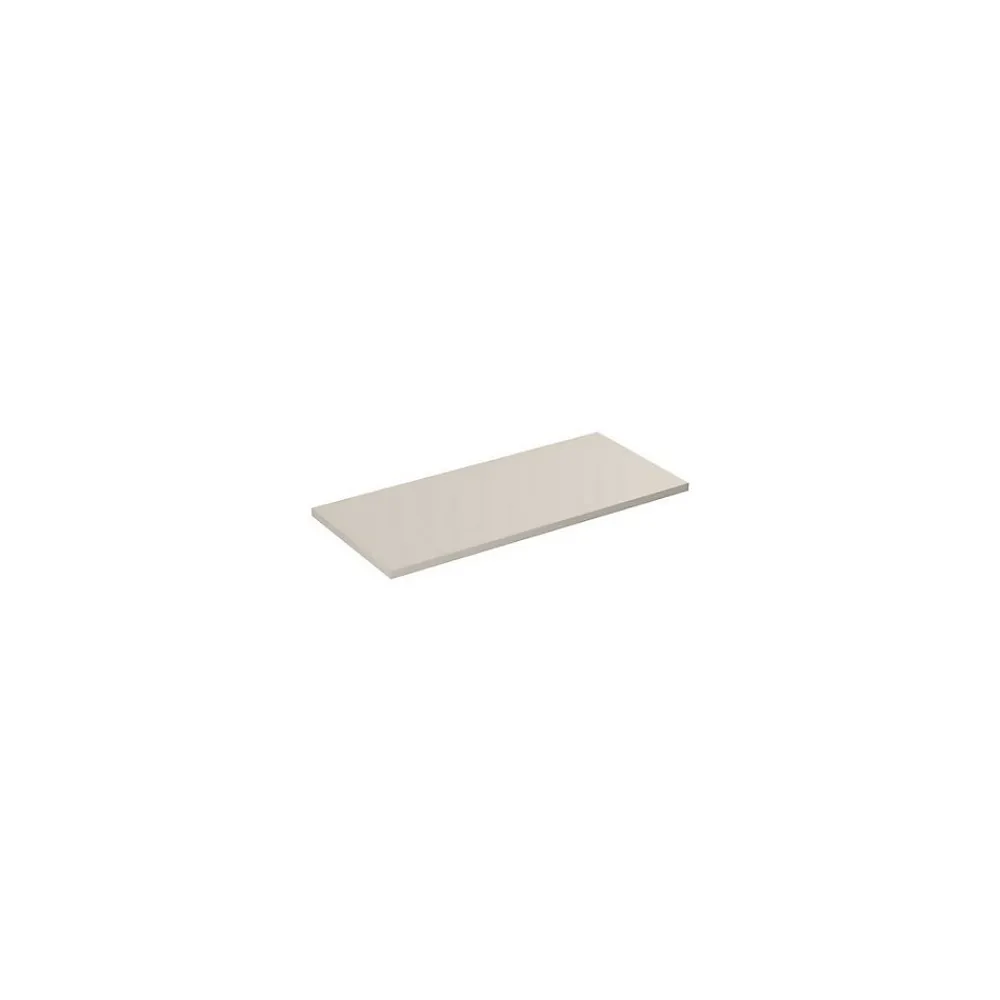 Plan Double Vasque|Meublorama Plan vasque BRAZZA 100 cm Coloris marron congo MDF & PVC À poser
