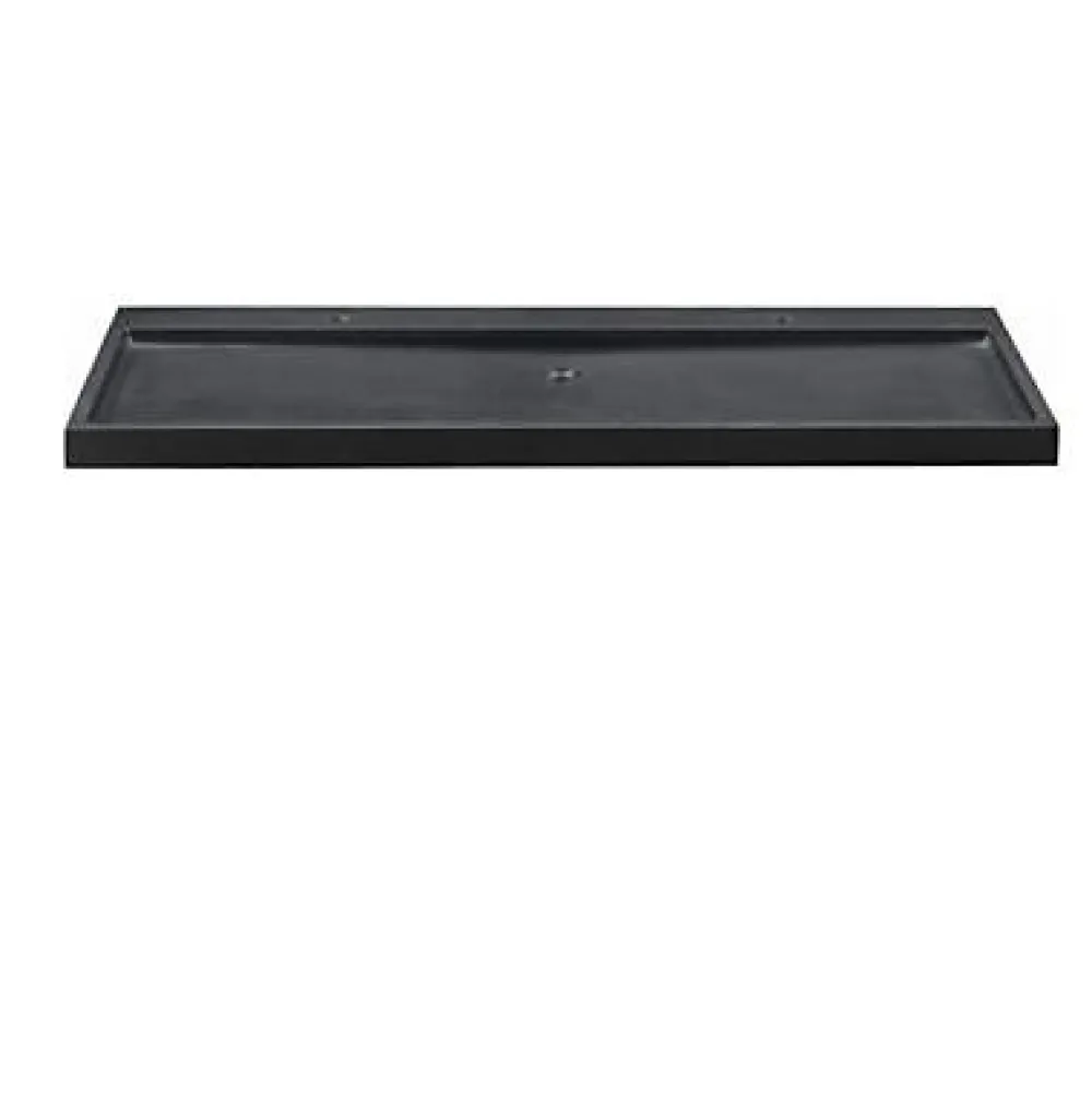 Plan Double Vasque| Plan vasque en pierre noire 140 cm, Cooke & Lewis Harmon