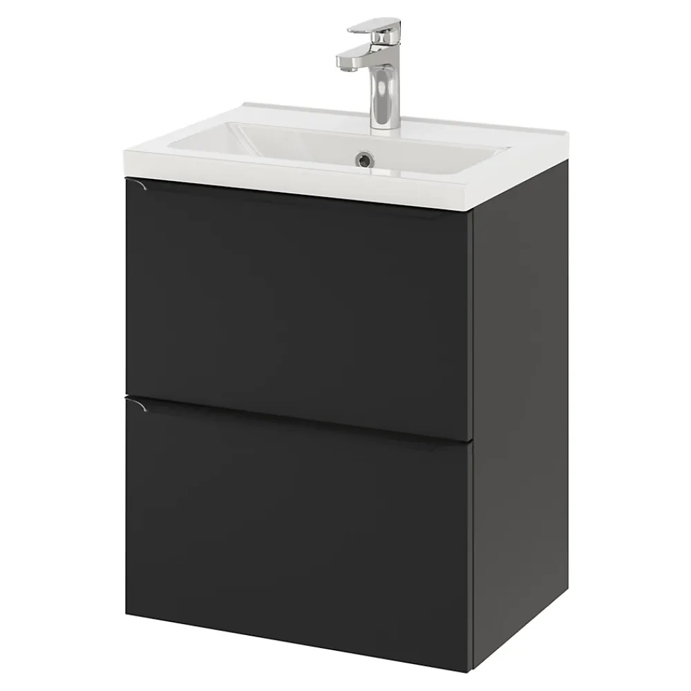 Plan Simple Vasque|GoodHome Plan vasque faible profondeur blanc Nira 50 cm