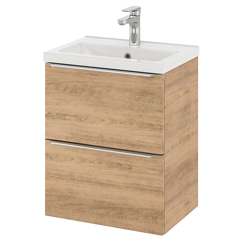 Plan Simple Vasque|GoodHome Plan vasque faible profondeur blanc Nira 50 cm