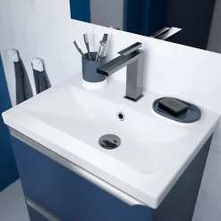 Plan Simple Vasque|GoodHome Plan vasque faible profondeur blanc Nira 50 cm