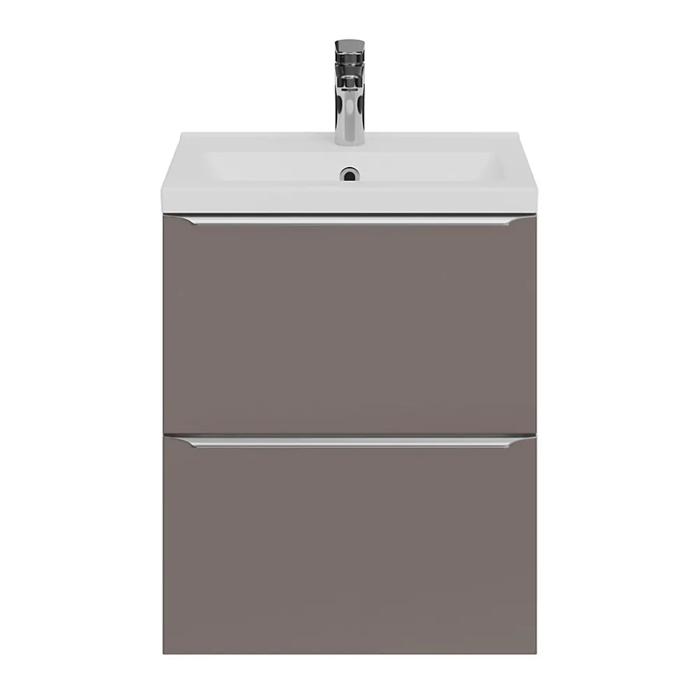 Plan Simple Vasque|GoodHome Plan vasque faible profondeur blanc Nira 50 cm