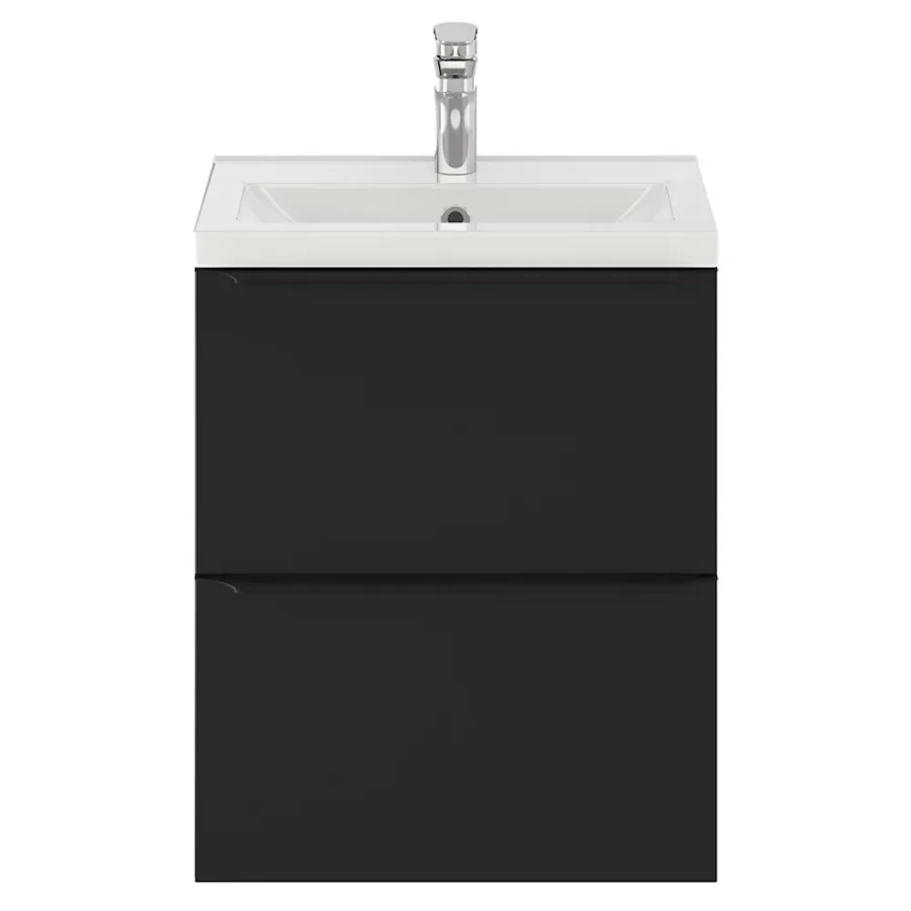 Plan Simple Vasque|GoodHome Plan vasque faible profondeur blanc Nira 50 cm
