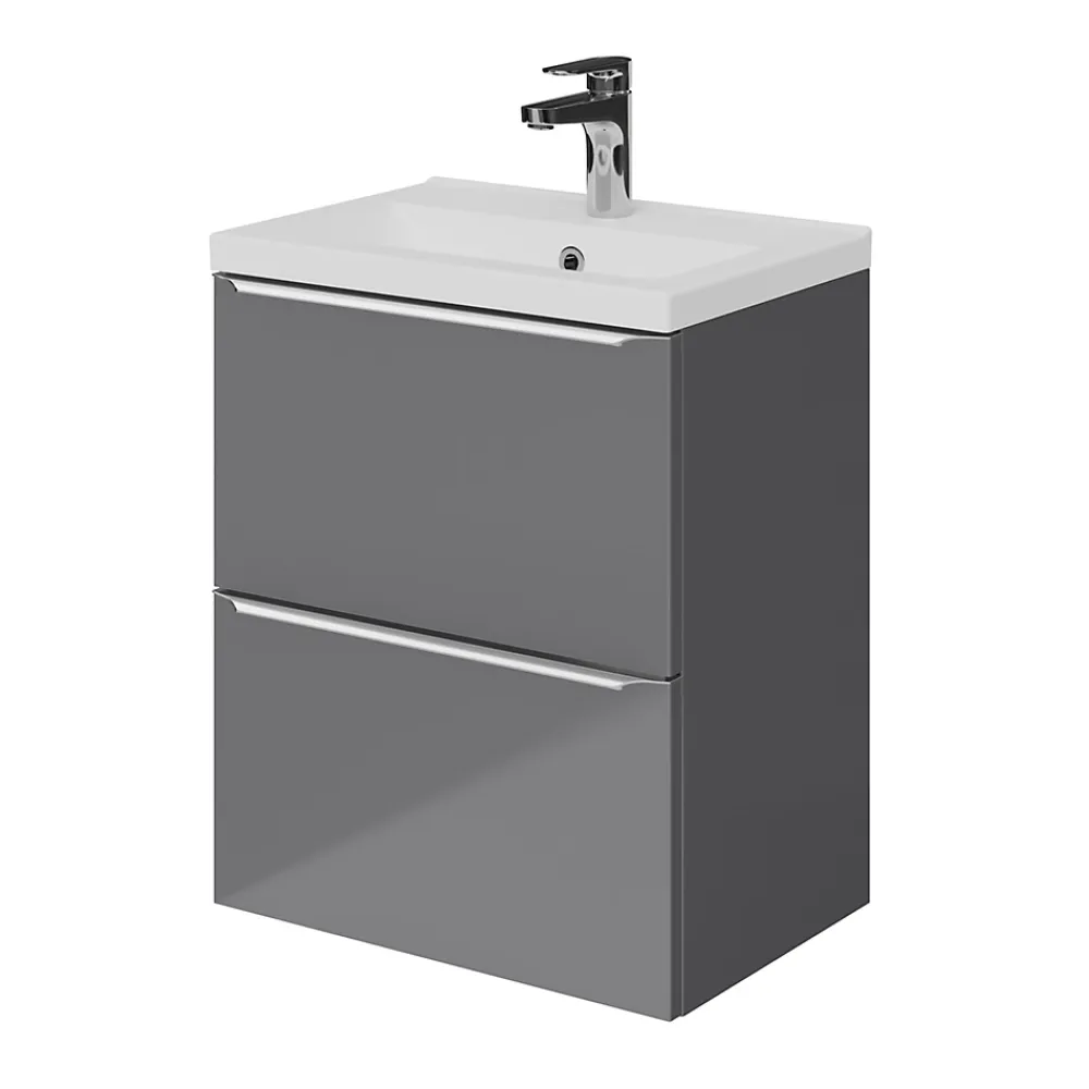Plan Simple Vasque|GoodHome Plan vasque faible profondeur blanc Nira 50 cm