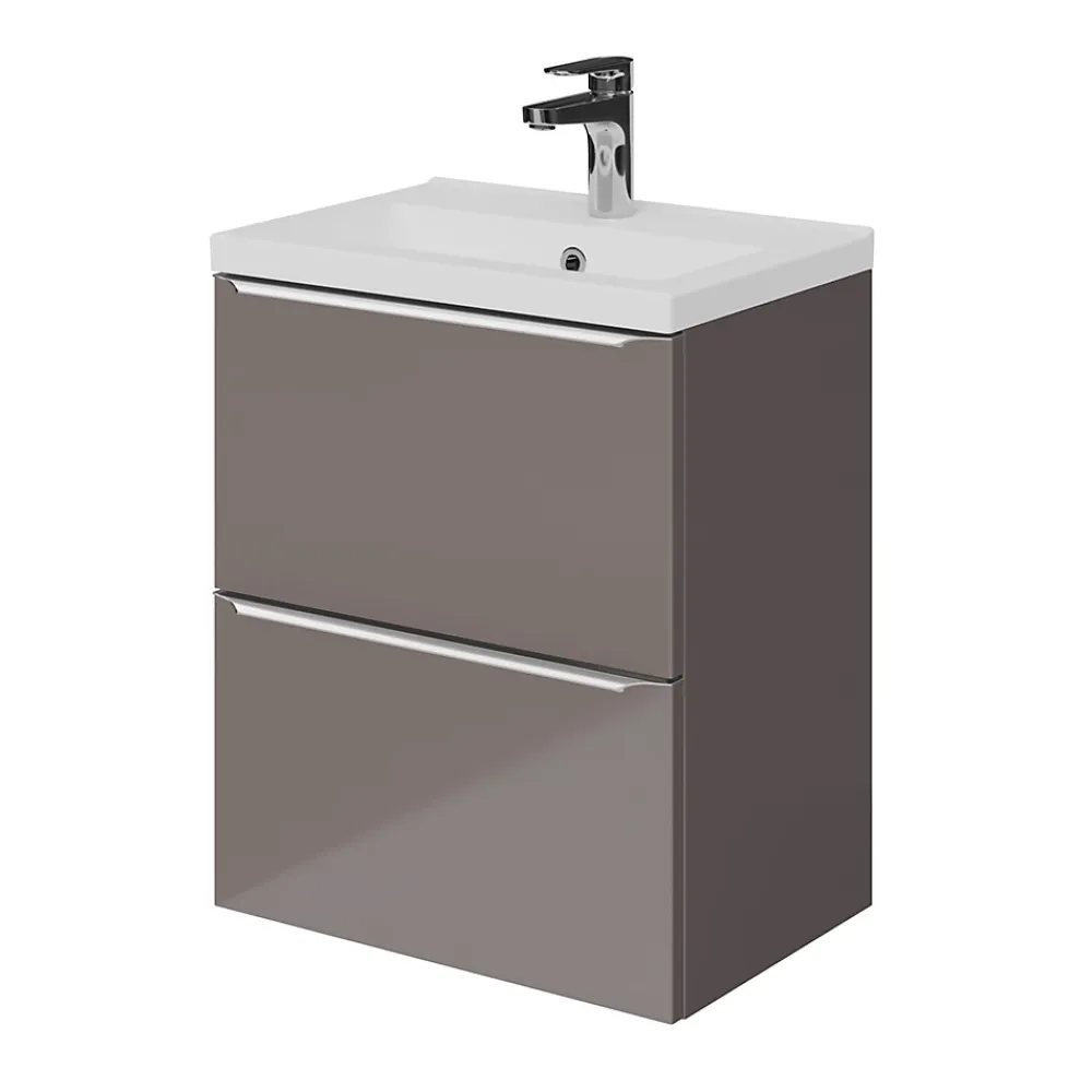 Plan Simple Vasque|GoodHome Plan vasque faible profondeur blanc Nira 50 cm