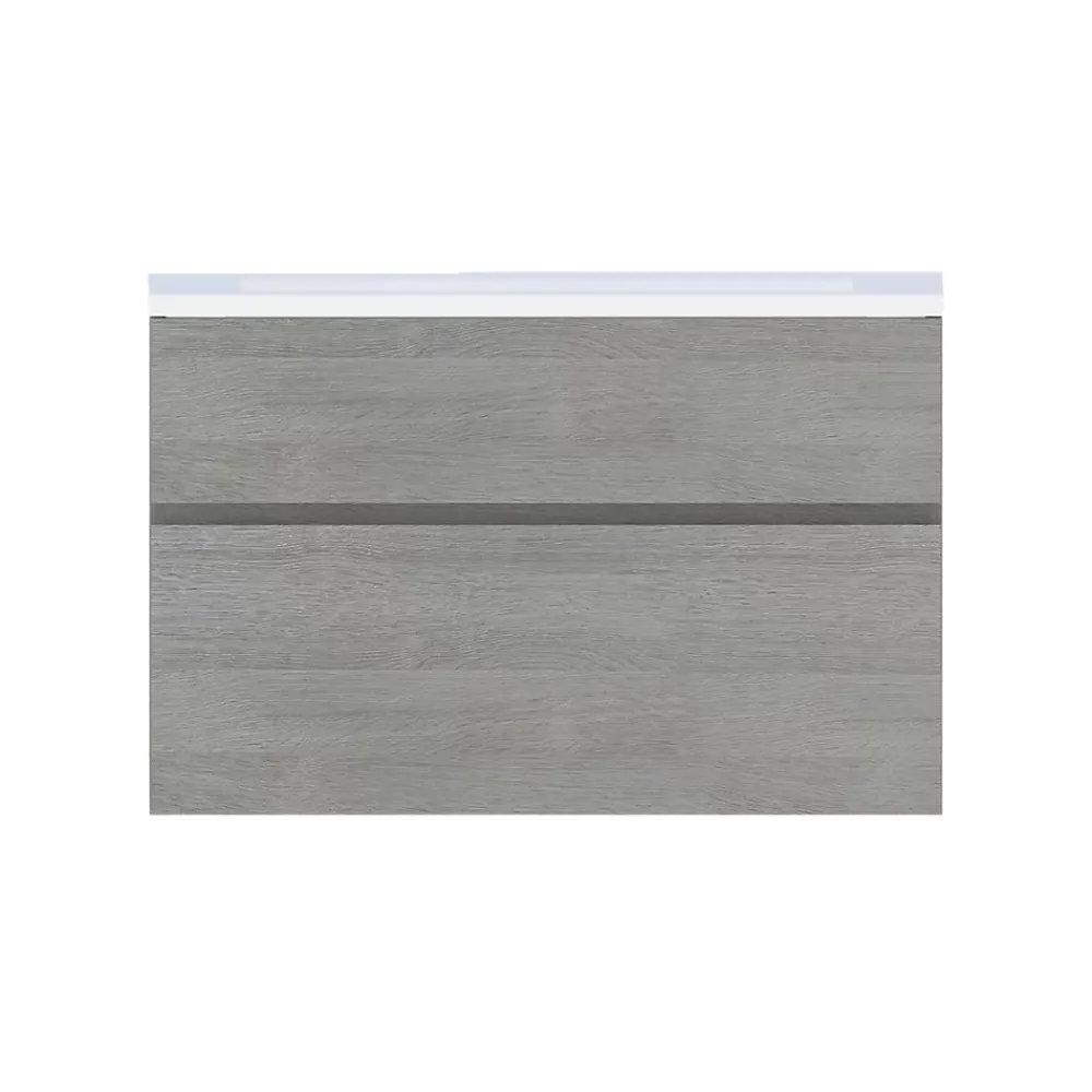 Cooke & Lewis Plan vasque faible profondeur l.90 cm blanc en résine, Calao