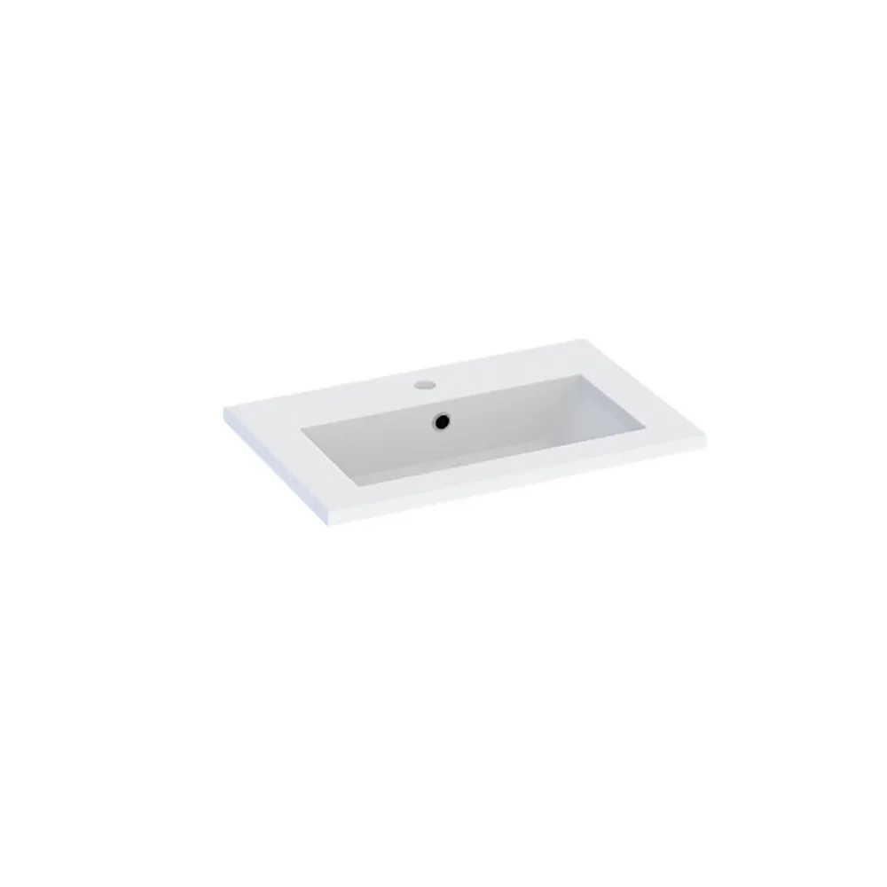 Plan Simple Vasque|Cooke & Lewis Plan vasque faible profondeur l.60 cm blanc en résine, Calao