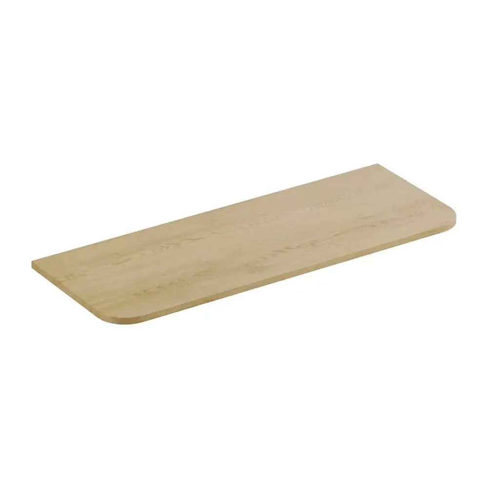 Meublorama Plan vasque KORI 120 cm chene clair Accessoire pour meuble sous vasque