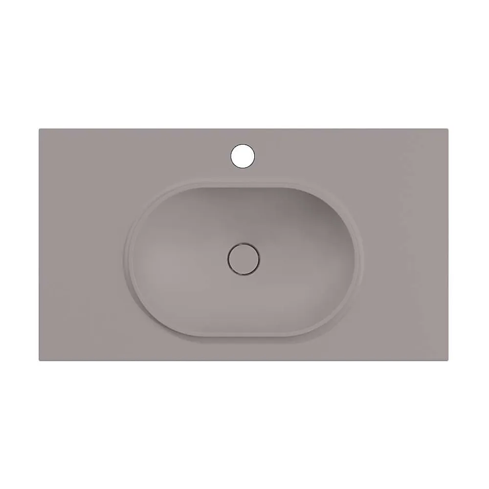 Plan Simple Vasque|Poalgi Plan vasque lavabo résine Wraitom 120x46 cm gris concret série Bül