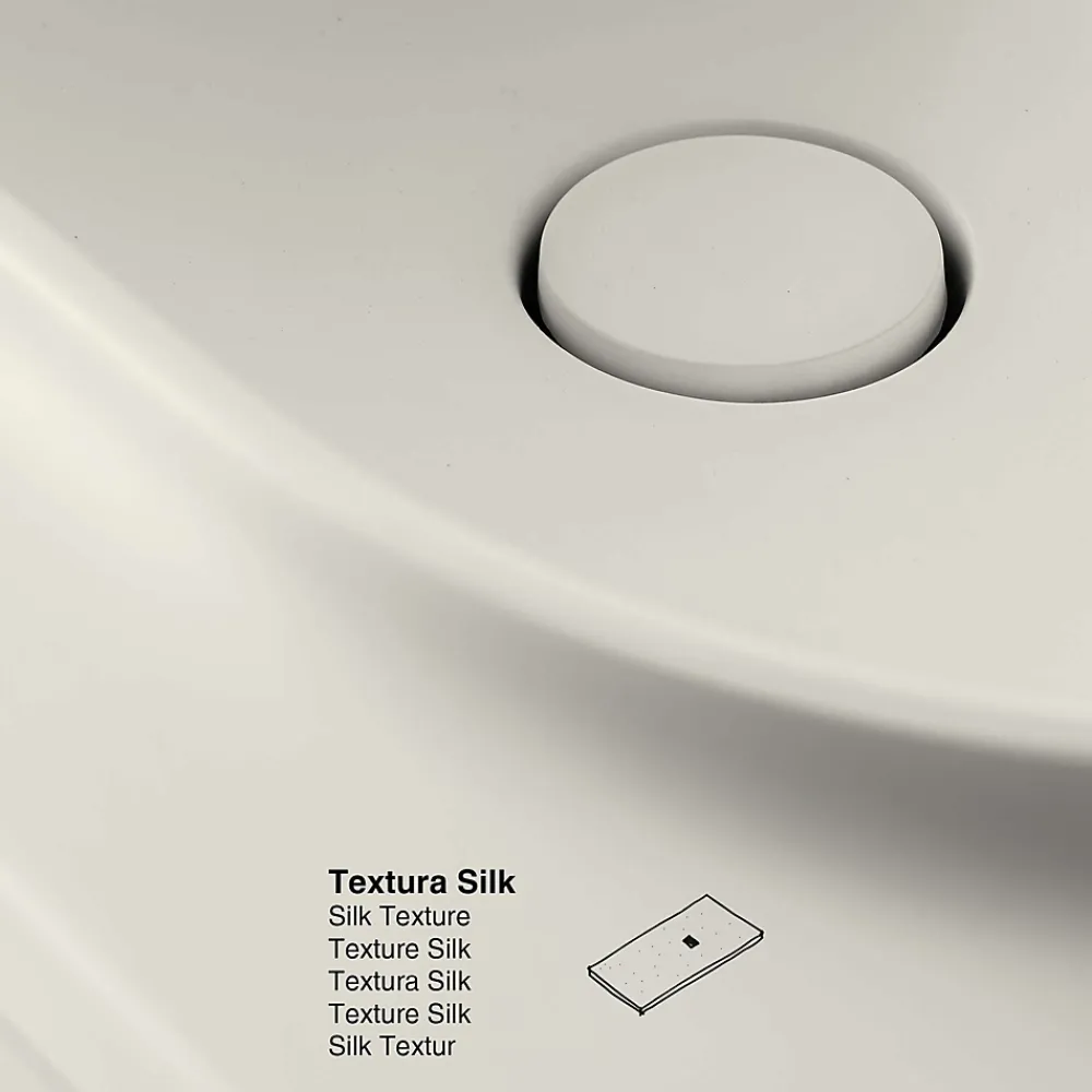 Plan Simple Vasque|Poalgi Plan vasque lavabo résine Wraitom 80x46 cm blanc marfil série Bül