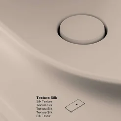 Poalgi Plan vasque lavabo résine Wraitom 80x46 cm blanc perle série Bül