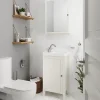 Plan Vasque Lave-Mains|GoodHome Plan vasque lave-mains blanc Lana L. 44,7 x H. 14,2 x P. 30,7 cm