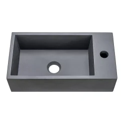 Plan Vasque Lave-Mains|Homesight Plan vasque lave-mains l.44,2 x H.12 x P.23,2 cm, béton gris,
