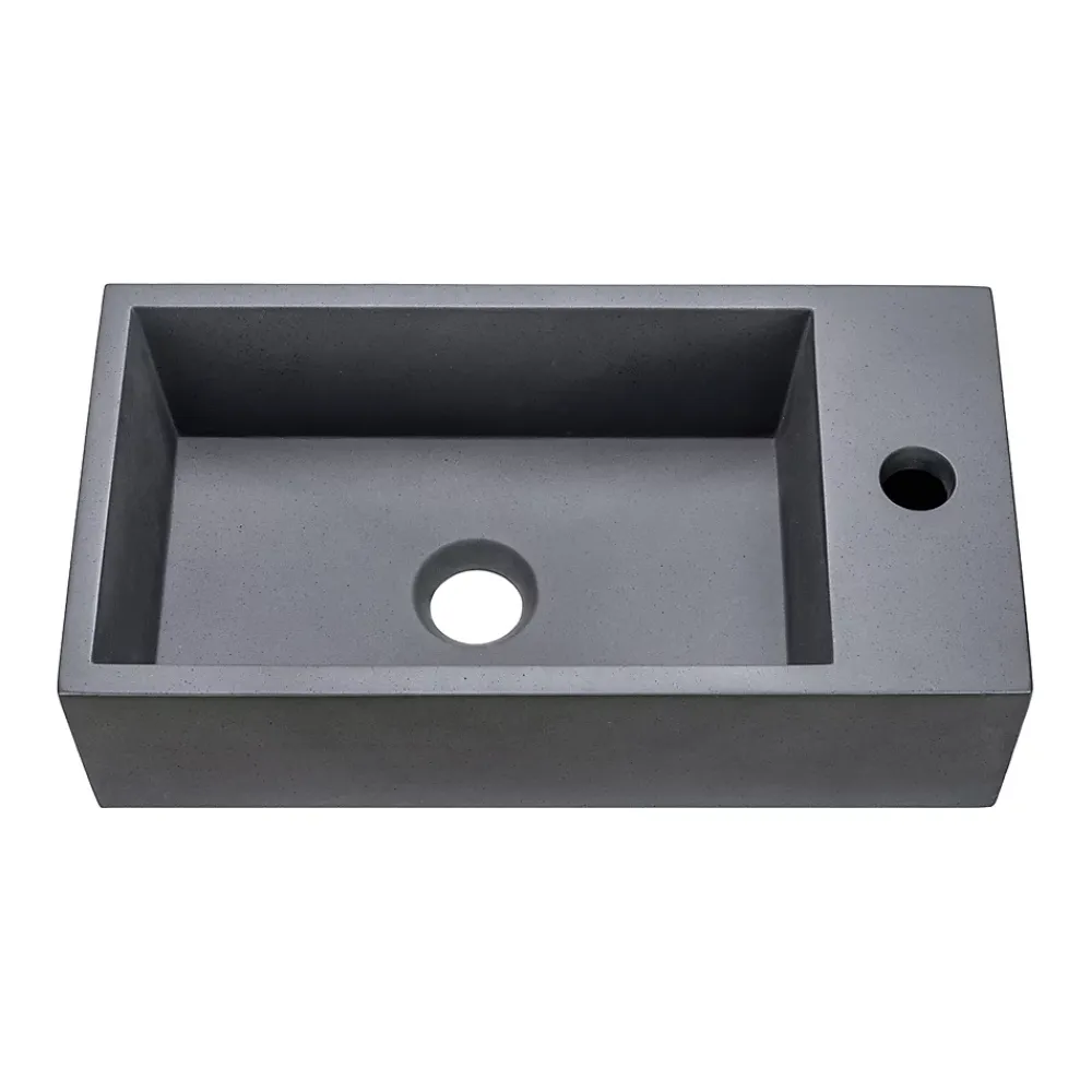 Plan Vasque Lave-Mains|Homesight Plan vasque lave-mains l.44,2 x H.12 x P.23,2 cm, béton gris,