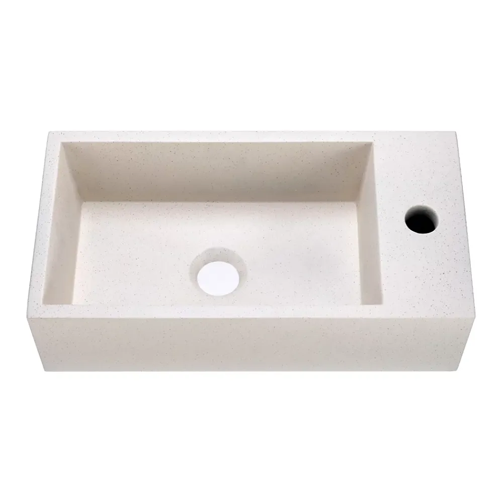 Plan Vasque Lave-Mains|Homesight Plan vasque lave-mains l.44,2 x H.12 x P.23,2 cm, béton moucheté,
