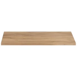 Meublorama Plan vasque NALYA 80 cm Chene clair Plateau bois pour meuble sous vasque suspendu