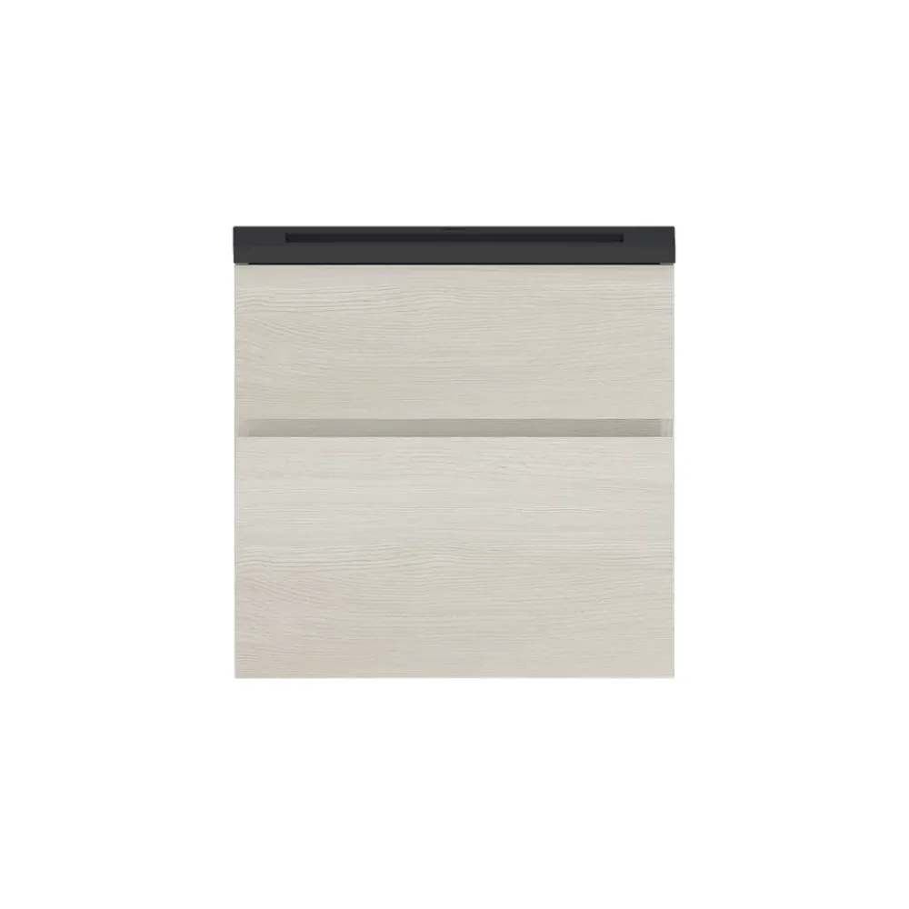 Plan Simple Vasque| Plan vasque noir en résine faible profondeur l.60 cm, Calao