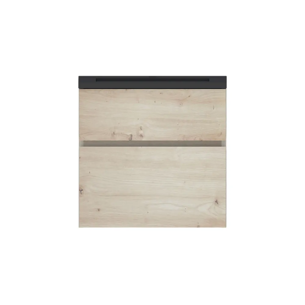Plan Simple Vasque| Plan vasque noir en résine faible profondeur l.60 cm, Calao