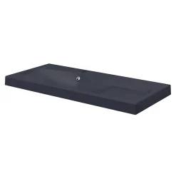 Plan Simple Vasque|GoodHome Plan vasque noir en résine l.100 cm Mila