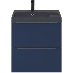 Plan Simple Vasque|GoodHome Plan vasque noir en résine l.60 cm Mila