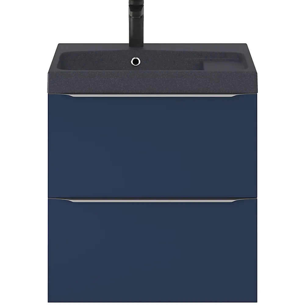 Plan Simple Vasque|GoodHome Plan vasque noir en résine l.60 cm Mila