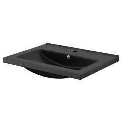 GoodHome Plan vasque noir Nira 60 cm
