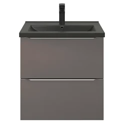 GoodHome Plan vasque noir Nira 60 cm