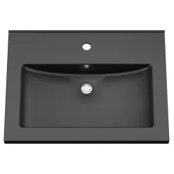 GoodHome Plan vasque noir Nira 60 cm