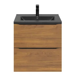GoodHome Plan vasque noir Nira 60 cm