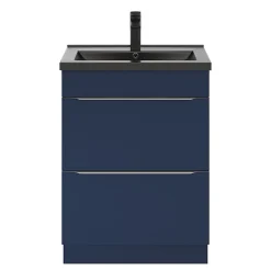 GoodHome Plan vasque noir Nira 60 cm