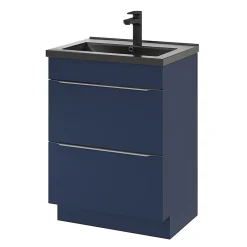 GoodHome Plan vasque noir Nira 60 cm