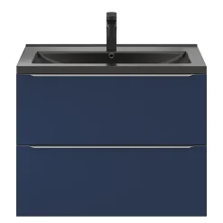 Plan Simple Vasque|GoodHome Plan vasque noir Nira 80 cm
