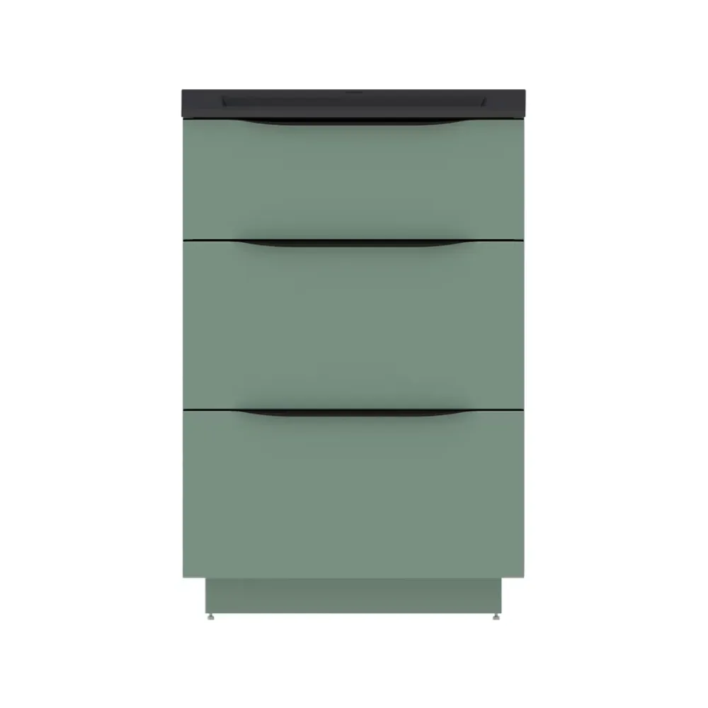 Plan Simple Vasque| Plan vasque noir mat en résine l.60 cm, Pamili