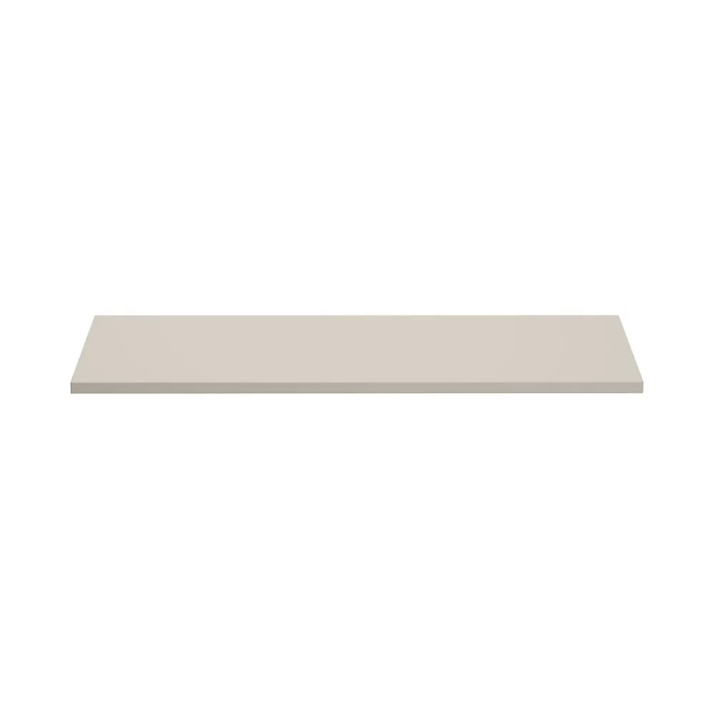 Plan Double Vasque|Meublorama Plan vasque NOXERA 120 cm Beige mat À poser Finition haut de gamme en MDF
