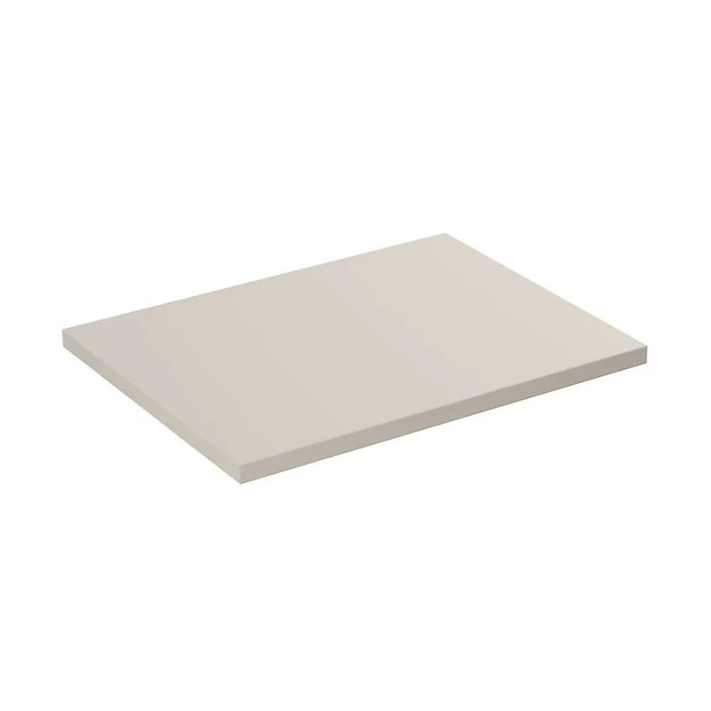 Meublorama Plan vasque NOXERA 60 cm Beige mat À poser Finition résistante en MDF