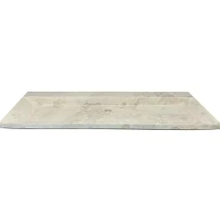 C-Negoce Plan vasque simple beige en travertin Provence - 120 x 45 x 10 cm -