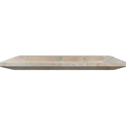 C-Negoce Plan vasque simple en travertin Scabas Provence - 120 x 45 x 10 cm -