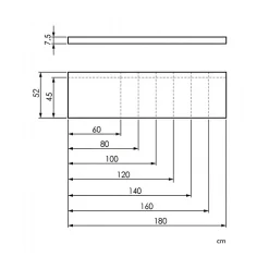 Plan De Travail Salle De Bains|Sanycces Plan vasque suspendu ZERO pour salle de bain design chêne 45 x 80 cm