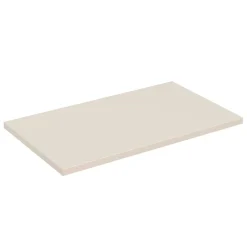 Meublorama Plan vasque TORNADO 80 cm Finition sable MDF & PVC Pour meuble sous vasque