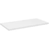 Meublorama Plan vasque VANO Blanc alpin L80 x P40 x H2 cm Elégance à poser en MDF mat