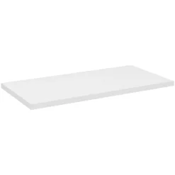 Meublorama Plan vasque VANO Blanc alpin L80 x P40 x H2 cm Elégance à poser en MDF mat