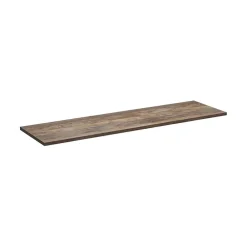 Meublorama Plan vasque VANTA chene foncé 160 cm Tablette de salle de bain