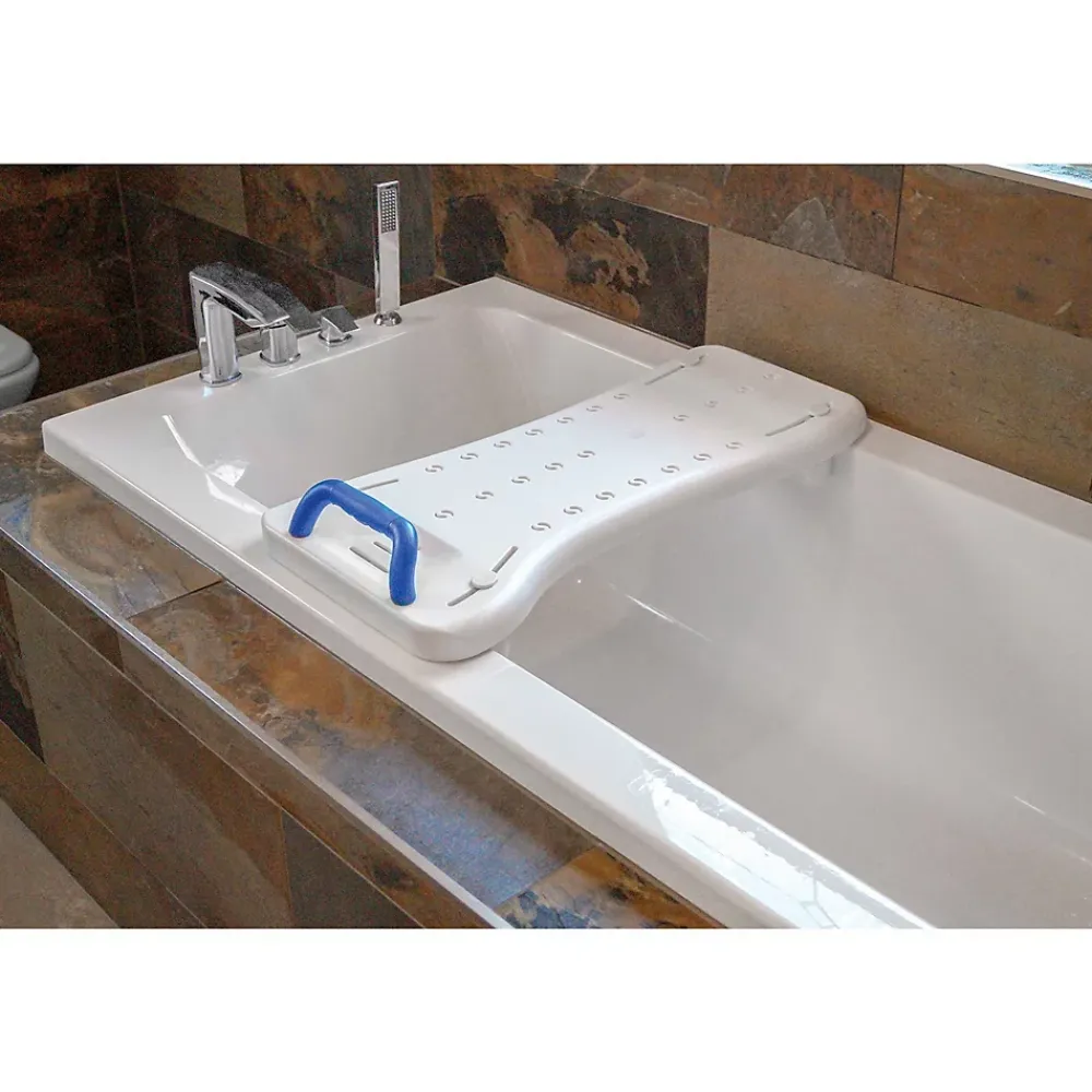 Bm Medical Planche de bain Bm Médical PB-10-B - réglable en largeur avec poignée intégrée, aide à se baigner en toute autonomie