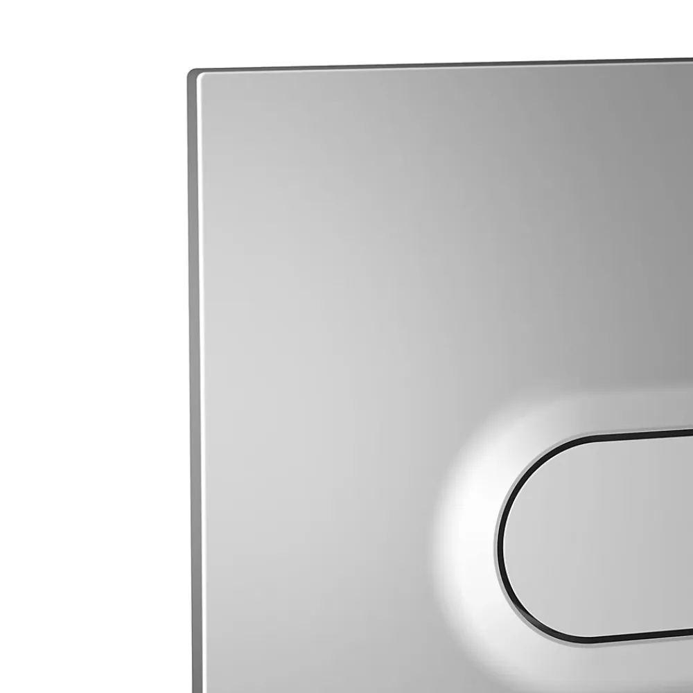 Vitra Plaque de chasse d'eau chrome mat GoodHome