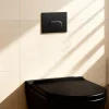 Wc Suspendu|Vitra Plaque de chasse d'eau noir GoodHome