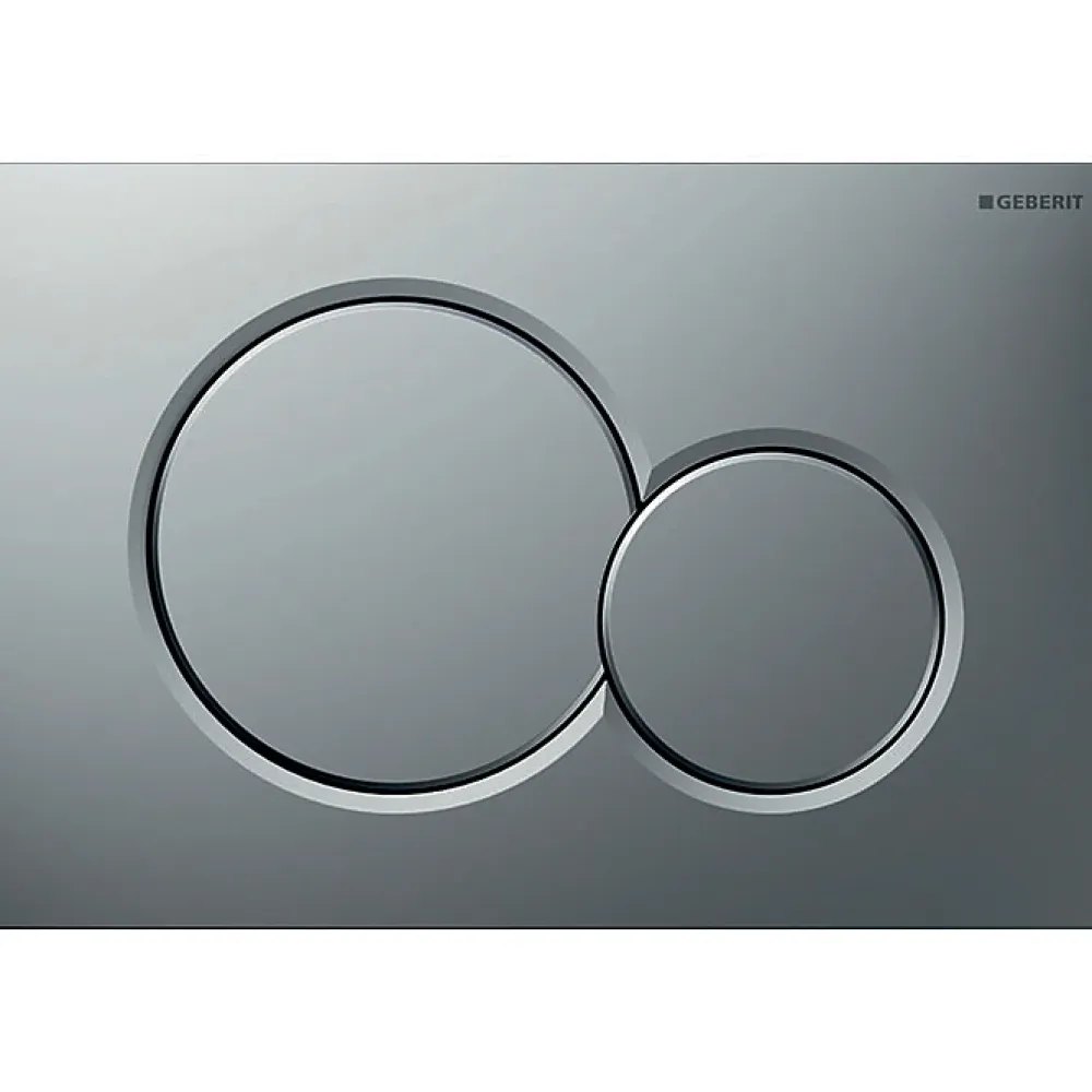 Wc Suspendu|Gebererit Plaque de commande - Geberit - Sigma01 - Chromé mat - Double touche