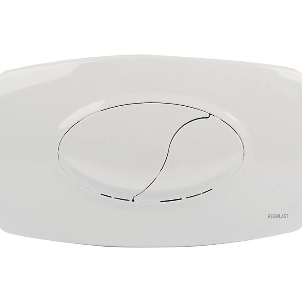 Wc Suspendu|Regiplast Plaque de commande - OLli - blanche - Double débit 3/6 L