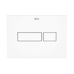 Roca Plaque de commande double touche en plastique, blanc (A890220200)